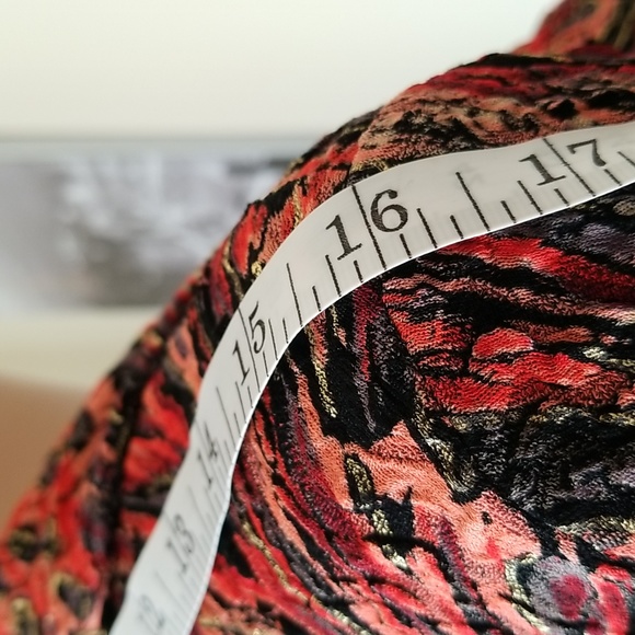 Joseph Ribkoff Vintage Croptop Beaded Bolero Jacket Top Wrap / Sz 6 / Red, Black - Picture 11 of 16